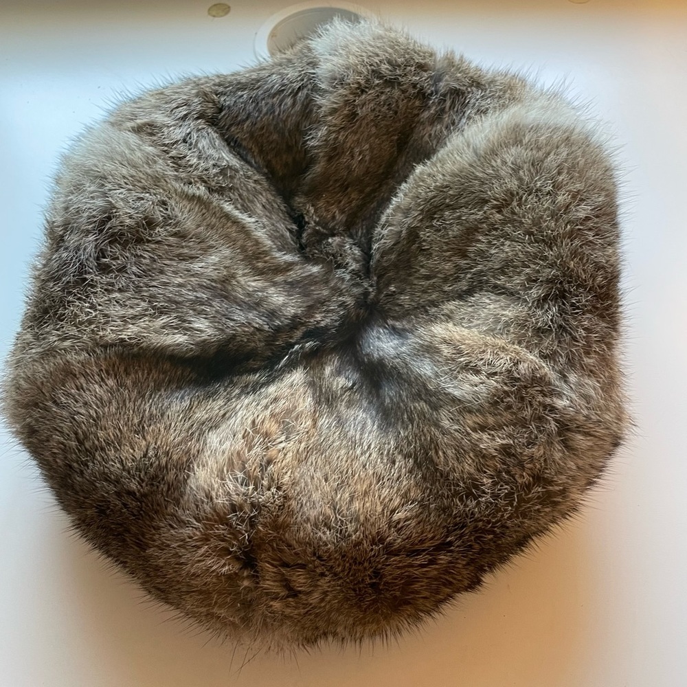 MAD BOMBER 100% Rabbits Fur Cap Size Large - Picture 1 of 5